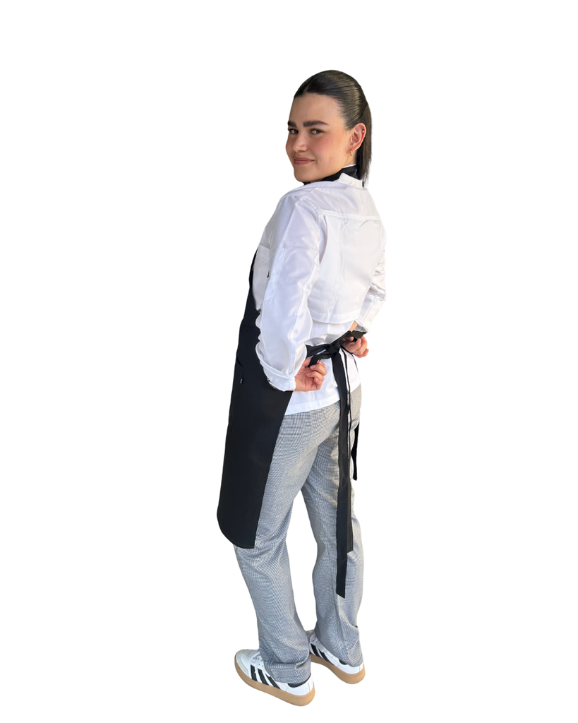 zittro Mandil delantal chef franja Negro. R92302-001 UNI