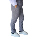zittro Pantalón Chef Mujer"pata de gallo". Bco/Ngo R91203-010